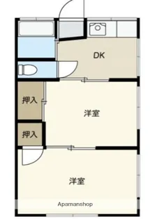 港南ほほえみ荘【2階】の間取り