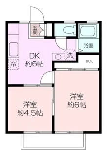サンフェリカA【1階】の間取り