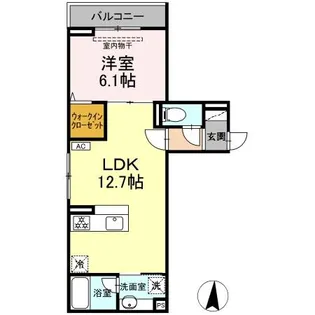 D PAINA 登戸III【2階】の間取り