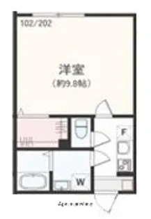 アザーレ・レミファ東海大学前【1階】の間取り