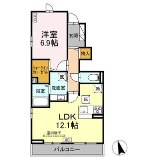 レジデンス K(Residence K)【1階】の間取り
