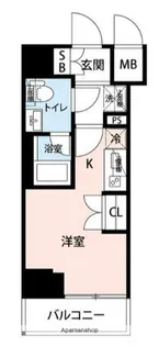 マイナビSTAY KAWASAKI AXIS NORTH【5階】の間取り