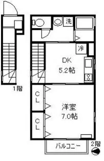 BLUEGRASS【2階】の間取り