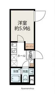 クォーク川崎【4階】の間取り