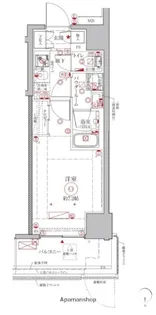 クレイシアIDZ鶴見【8階】の間取り
