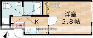 ベルビュー京町【2階】の間取り
