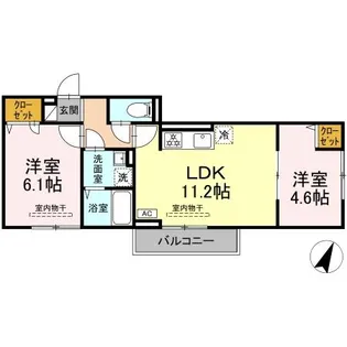 セン・ラークヒルズ【2階】の間取り