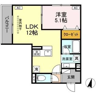 アルベート湘南台【2階】の間取り
