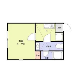 ビーコレクト富士見町2号棟【1階】の間取り