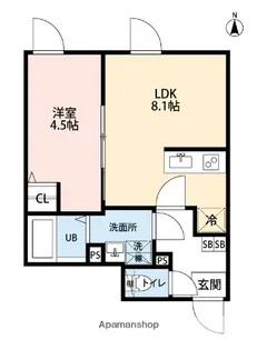 SENYO SQUARE 武蔵小杉【1階】の間取り