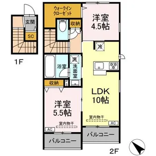 (仮称)亀井野246メゾン【2階】の間取り