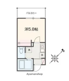 MELLAS黄金町【3階】の間取り