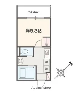 MELLAS黄金町【2階】の間取り