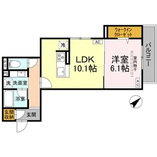 D’BLESS中野島【2階】の間取り