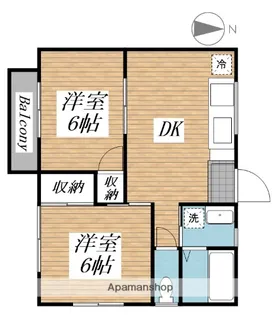 プレミール・オオスミ【1階】の間取り
