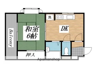 ジュネパレス茅ヶ崎第01【3階】の間取り