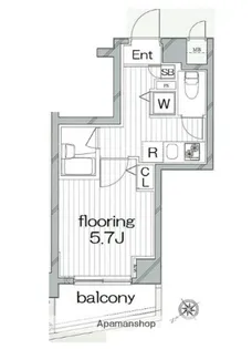 グランヴァンタクティス横濱【2階】の間取り