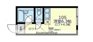 ユナイト戸手クラウディオ【1階】の間取り