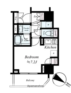 アヴァンツァーレ川崎EAST【4階】の間取り