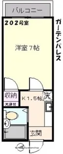 ガーデンパレス【2階】の間取り