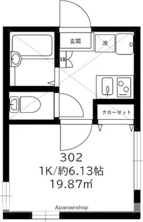 リーヴェルポート横浜WESTⅢ【3階】の間取り