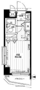 ダイアパレス反町公園【6階】の間取り