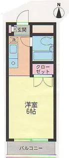 コアクレスト下新城【3階】の間取り
