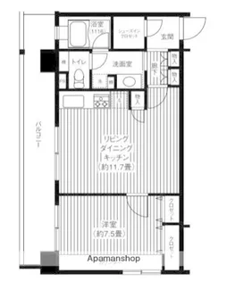 ピエス綱島【3階】の間取り