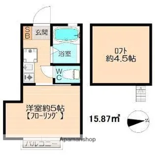 G・Aヒルズ川崎小倉【1階】の間取り
