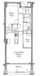 アトラス野毛山【5階】の間取り
