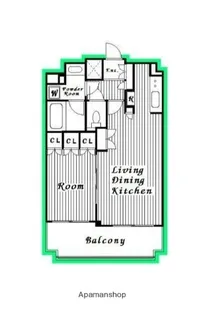 スペーシア川崎Ⅲ【6階】の間取り