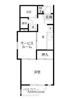 ベルポアン多摩川【2階】の間取り