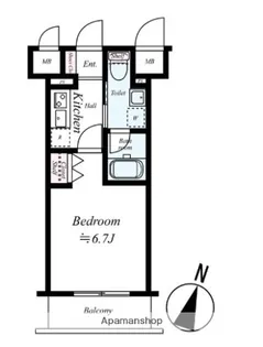 グリフィン武蔵中原【10階】の間取り