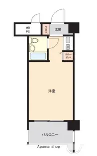 ライオンズステーションプラザ磯子【8階】の間取り