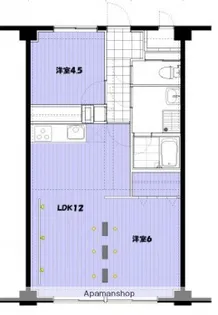 ハピネス飯田6号館【1階】の間取り