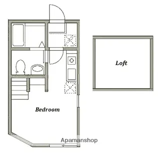 HCHオールブルー入江【2階】の間取り