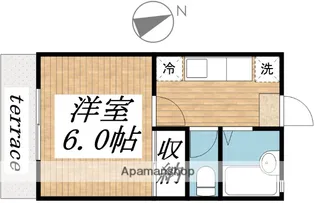 ハイツバンブーⅡ【1階】の間取り