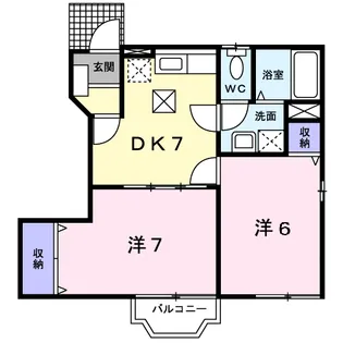 フローリアン【1階】の間取り