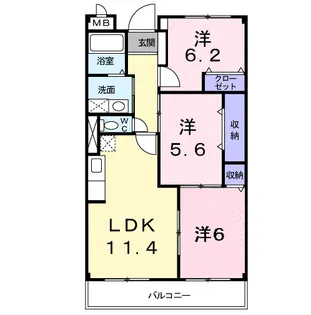 ヴィラ・グランデ【4階】の間取り