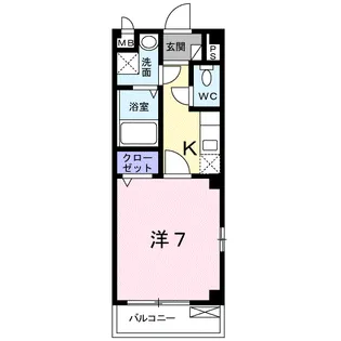 ロングKAKURA【1階】の間取り