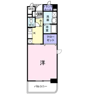 ウィステリア海老名【1階】の間取り