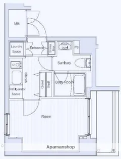 ベルグレードYS【8階】の間取り
