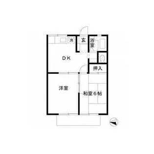 カサヴェルデ大町【1階】の間取り