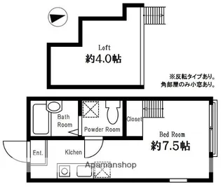 ハーミットクラブハウス和田町【2階】の間取り