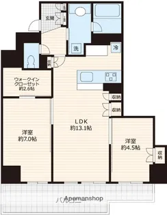 パークホームズ溝の口アーバンレジデンス【8階】の間取り