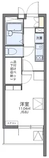 レオパレスKAZUⅢ【3階】の間取り