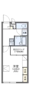 レオパレスエクセラン【2階】の間取り