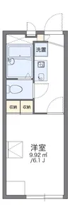 レオパレスさつき【2階】の間取り
