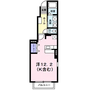 クラール曽比Ⅱ【1階】の間取り