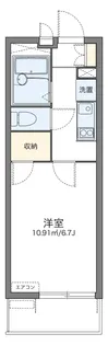 レオパレスカリス【1階】の間取り